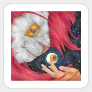 Red Spirit Eye Offering Sticker